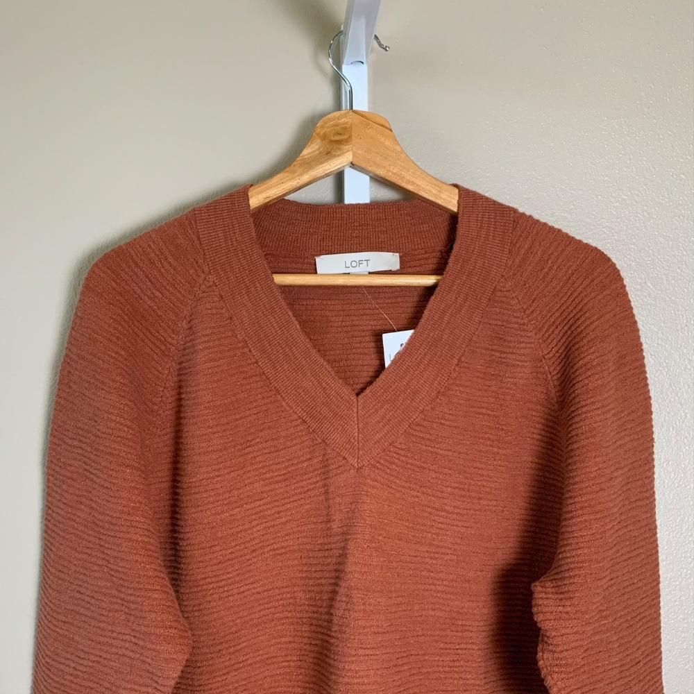 LOFT Raglan V-Neck Sweater - Picture 6 of 16